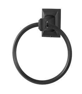 Alno A7940-BRZ: 6" Geometric Towel Ring - Bronze