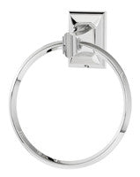 Alno A7940-PC: 6" Geometric Towel Ring - Polished Chrome