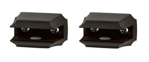 Alno A7950-CHBRZ: Geometric Shelf Mounting Brackets (pair) - Chocolate Bronze