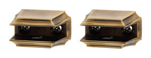 Alno A7950-PA: Geometric Shelf Mounting Brackets (pair) - Polished Antique