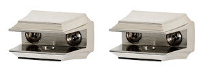 Alno A7950-PN: Geometric Shelf Mounting Brackets (pair) - Polished Nickel