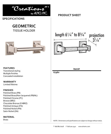 Specificaton Sheet