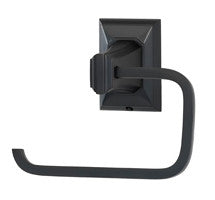 Alno A7966-BRZ: Geometric Single Post Tissue Holder - Bronze