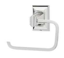 Alno A7966-PC: Geometric Single Post Tissue Holder - Polished Chrome