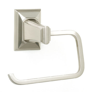Alno A7966-SN: Geometric Single Post Tissue Holder - Satin Nickel