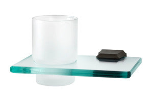 Alno A7970-CHBRZ: Geometric Tumbler Holder w/Tumbler - Chocolate Bronze