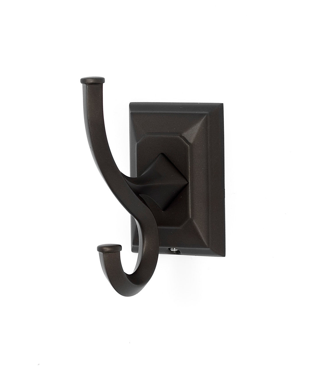 Alno A7999-CHBRZ: Geometric Double Robe Hook - Chocolate Bronze