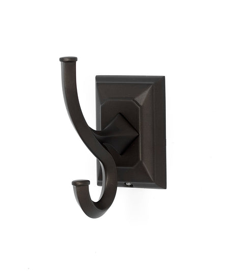 Alno A7999-CHBRZ: Geometric Double Robe Hook - Chocolate Bronze