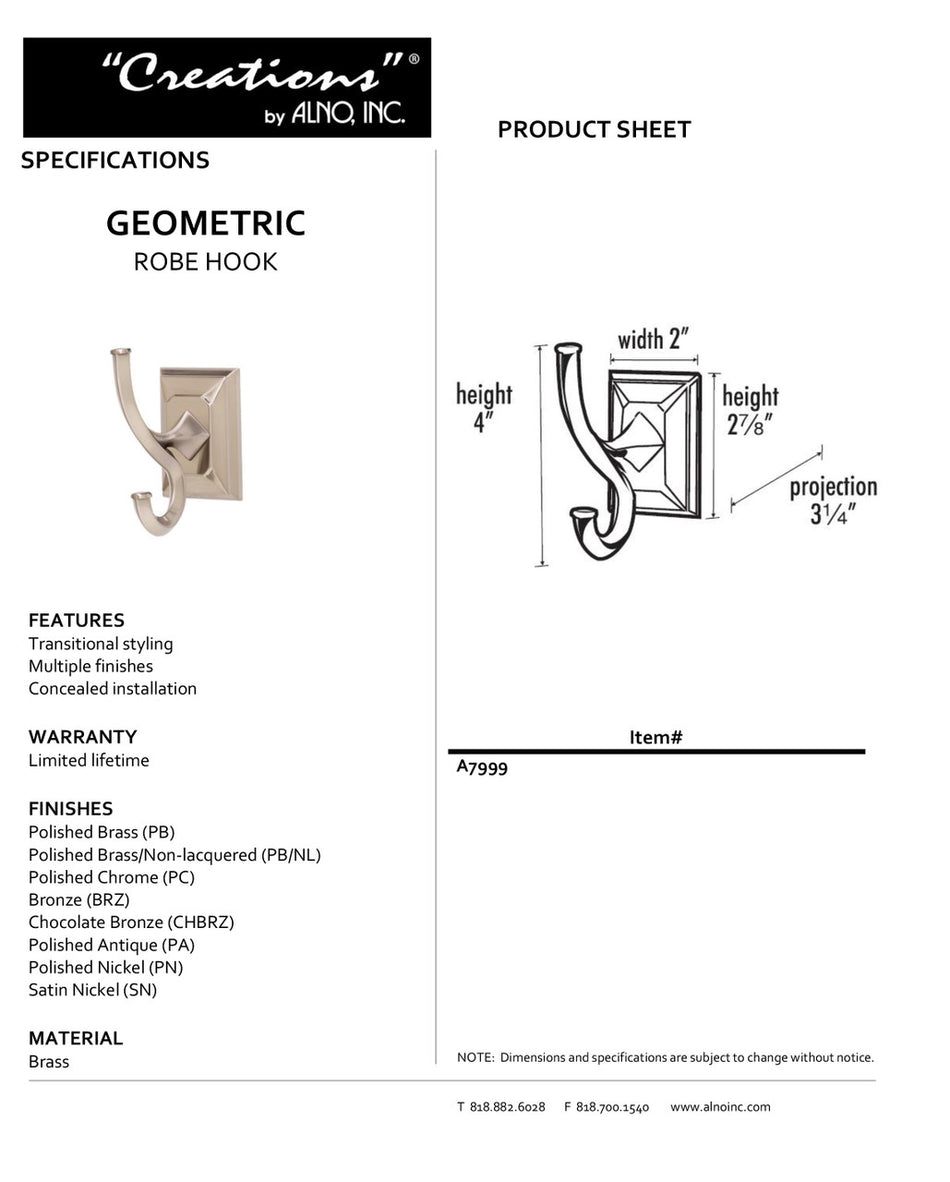 Specificaton Sheet