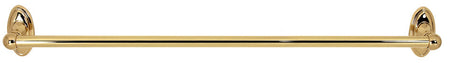 Alno A8022-18-PB/NL 18" cc Classic Traditional Grab Bar - Unlacquered Brass