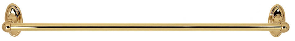 Alno A8022-18-PB/NL 18" cc Classic Traditional Grab Bar - Unlacquered Brass