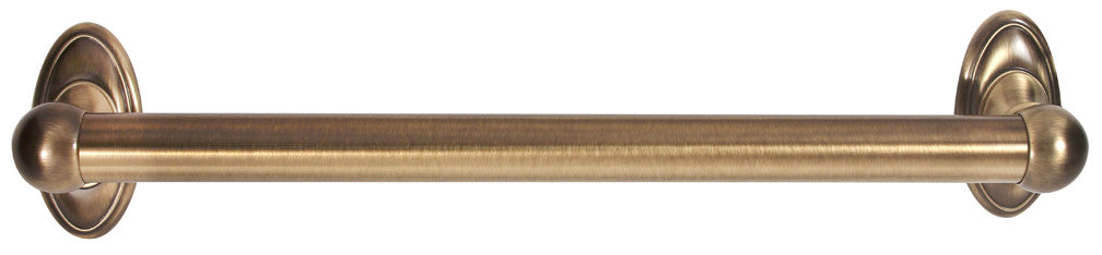 Alno A8022-18-AE: 18" cc Classic Traditional Grab Bar - Antique English