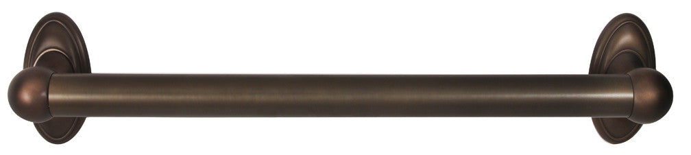 Alno A8022-18-CHBRZ: 18" cc Classic Traditional Grab Bar - Chocolate Bronze