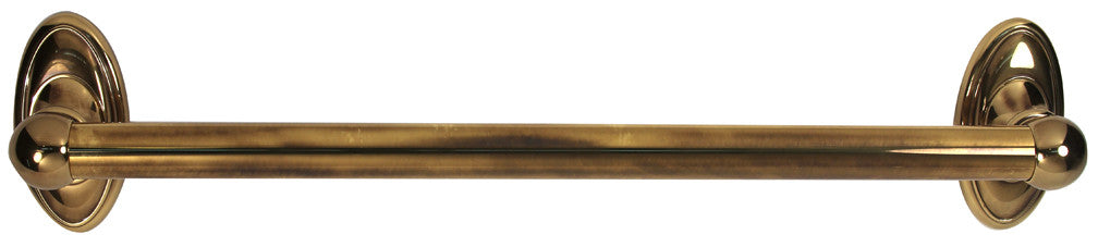 Alno A8022-18-PA: 18" cc Classic Traditional Grab Bar - Polished Antique