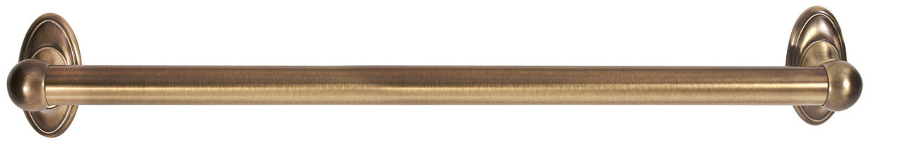 Alno A8022-24-AE: 24" cc Classic Traditional Grab Bar - Antique English