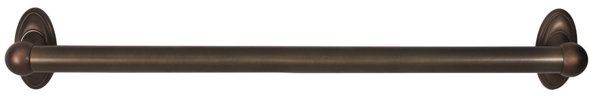 Alno A8022-24-CHBRZ: 24" cc Classic Traditional Grab Bar - Chocolate Bronze