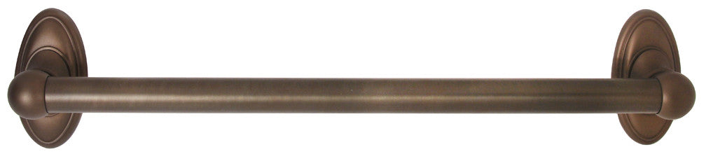 Alno A8023-18-CHBRZ: 18" cc Classic Traditional Grab Bar - Chocolate Bronze