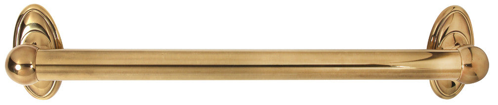 Alno A8023-18-PA: 18" cc Classic Traditional Grab Bar - Polished Antique