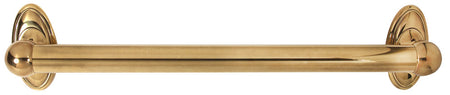 Alno A8023-18-PA: 18" cc Classic Traditional Grab Bar - Polished Antique