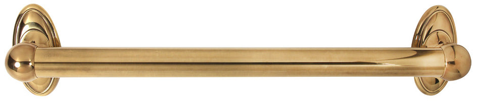 Alno A8023-18-PA: 18" cc Classic Traditional Grab Bar - Polished Antique