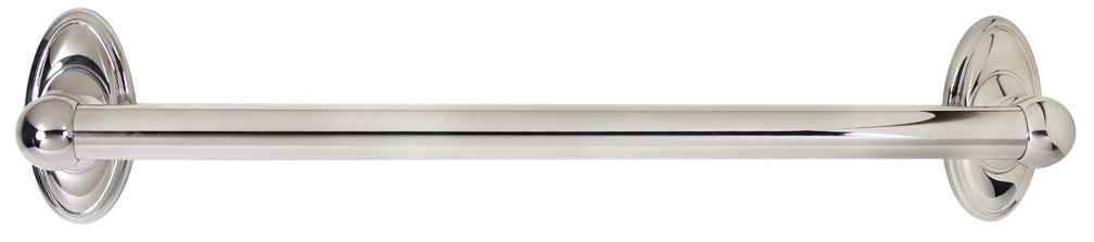 Alno A8023-18-PC: 18" cc Classic Traditional Grab Bar - Polished Chrome
