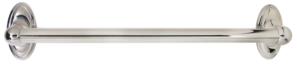 Alno A8023-18-PC: 18" cc Classic Traditional Grab Bar - Polished Chrome