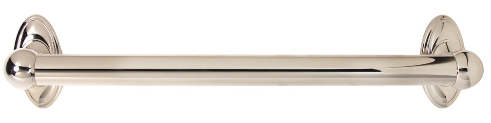 Alno A8023-18-PN: 18" cc Classic Traditional Grab Bar - Polished Nickel