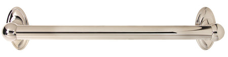 Alno A8023-18-PN: 18" cc Classic Traditional Grab Bar - Polished Nickel