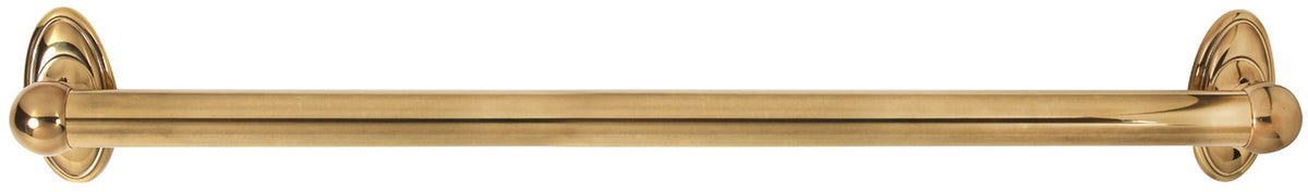Alno A8023-24-PA: 24" cc Classic Traditional Grab Bar - Polished Antique