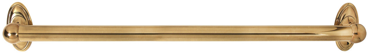 Alno A8023-24-PA: 24" cc Classic Traditional Grab Bar - Polished Antique