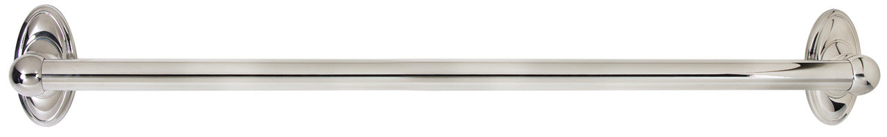 Alno A8023-24-PC: 24" cc Classic Traditional Grab Bar - Polished Chrome