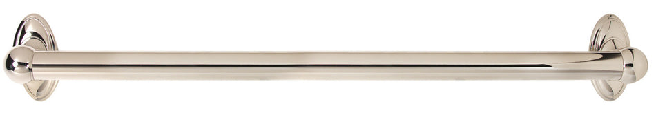 Alno A8023-24-PN: 24" cc Classic Traditional Grab Bar - Polished Nickel