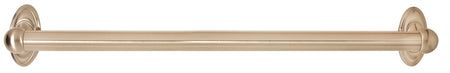 Alno A8023-24-SN: 24" cc Classic Traditional Grab Bar - Satin Nickel