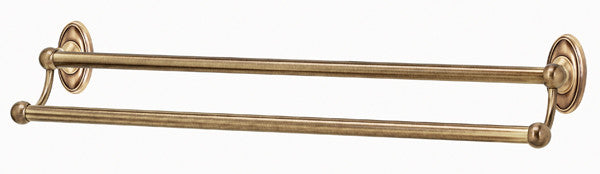 Alno A8025-30-AE: 30" cc Classic Double Towel Bar - Antique English