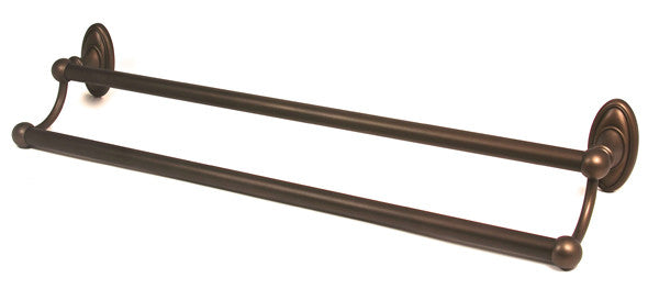 Alno A8025-30-CHBRZ: 30" cc Classic Traditional Double Towel Bar - Chocolate Bronze