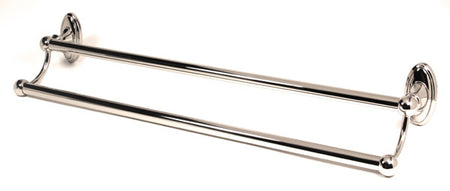 Alno A8025-30-PC: 30" cc Classic Traditional Double Towel Bar - Polished Chrome