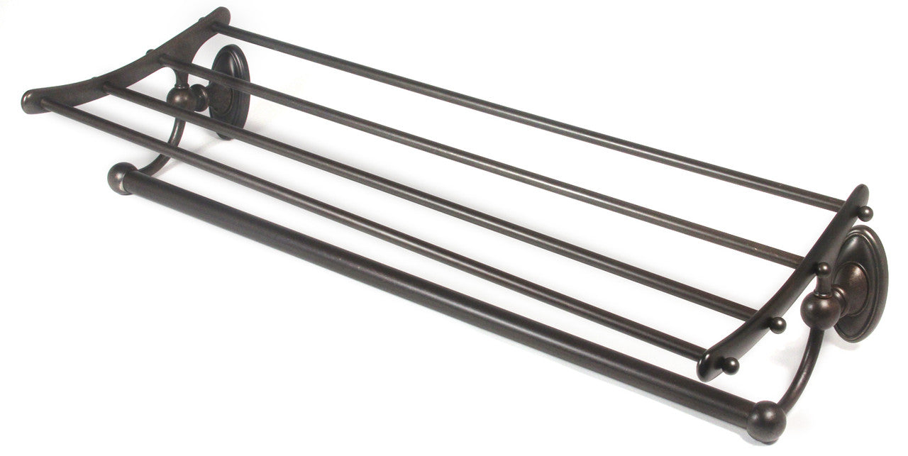 Alno A8026-24-BARC: 24" cc Classic Traditional Towel Rack w/ Bar - Barcelona