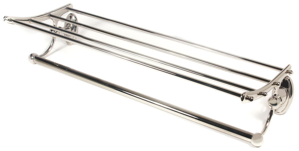 Alno A8026-24-PN: 24" cc Classic Traditional Towel Rack w/ Bar - Polished Nickel