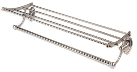 Alno A8026-24-SN: 24" cc Classic Traditional Towel Rack w/ Bar - Satin Nickel