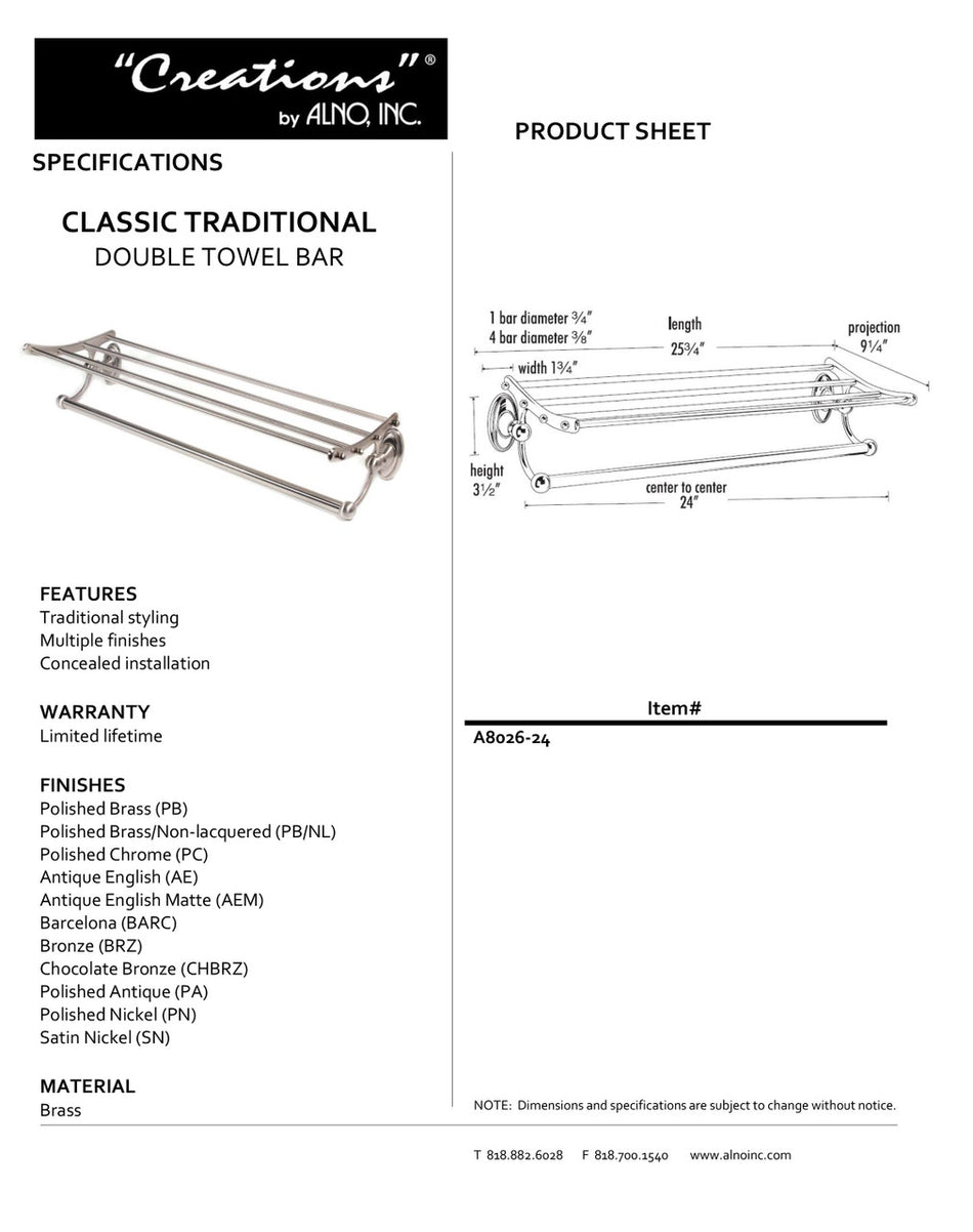 Specificaton Sheet