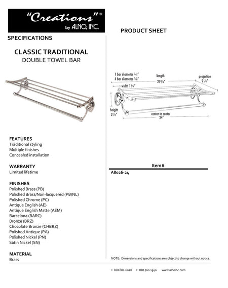 Specificaton Sheet