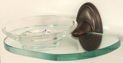 Alno A8030-CHBRZ: Classic Traditional Soap Holder w/Dish - Chocolate Bronze