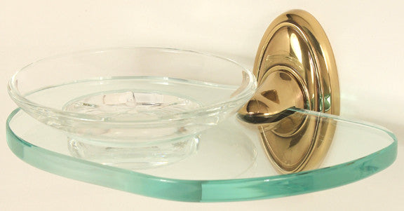 Alno A8030-PB: Classic Traditional Soap Holder w/Dish - Polished Brass