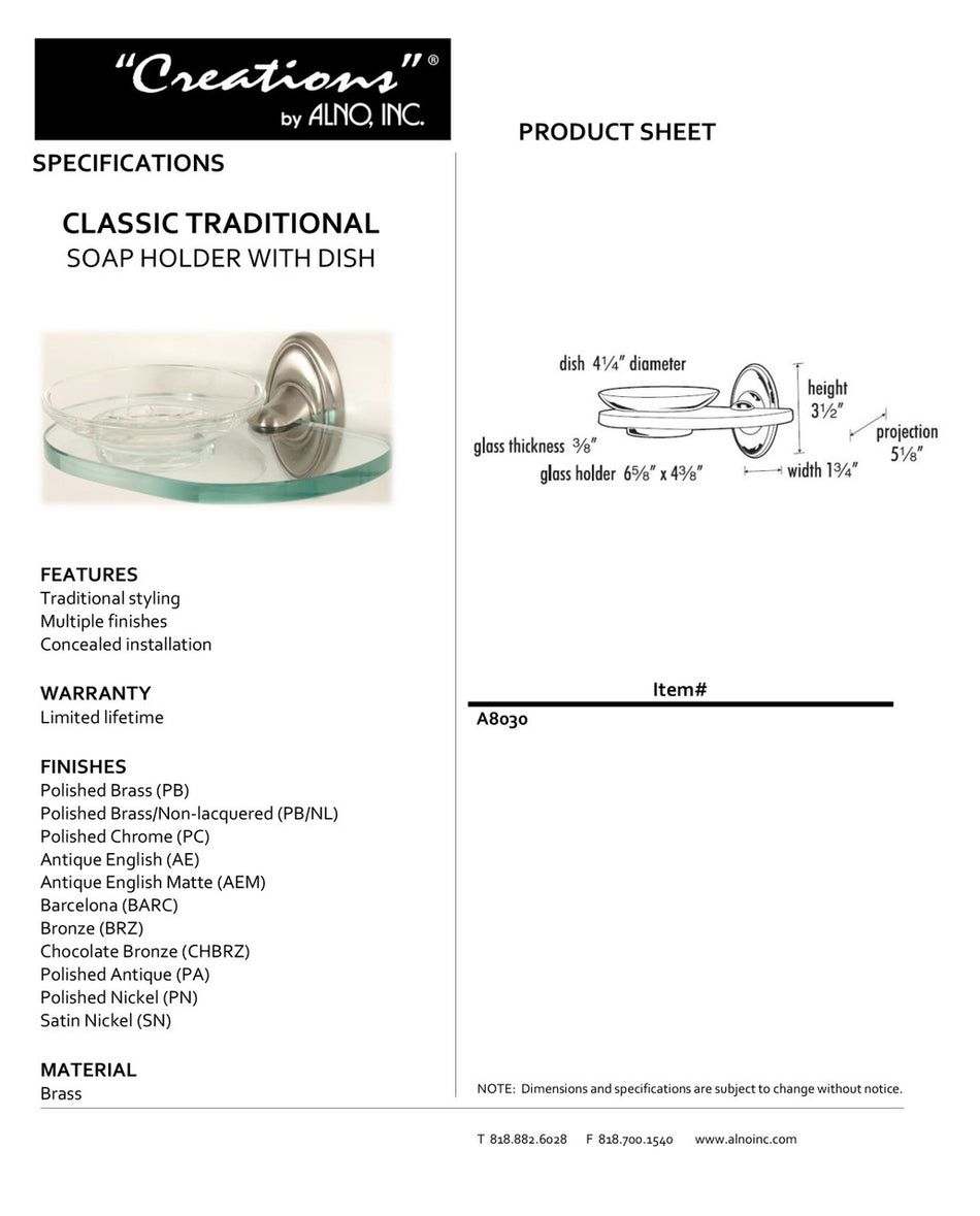 Specificaton Sheet