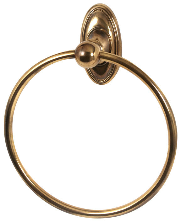 Alno A8040-PA: 7" Classic Traditional Towel Ring - Polished Antique