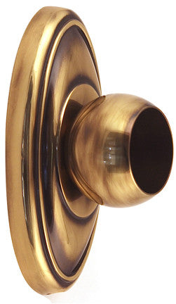Alno A8046-PA: Classic Traditional Shower Rod Mounting Brackets (pair) - Polished Antique
