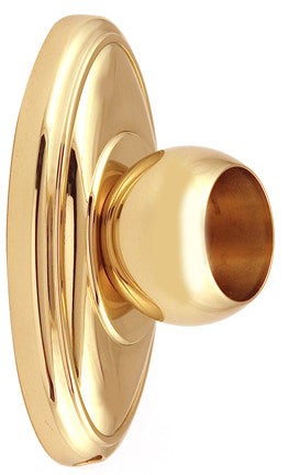 Alno A8046-PB: Classic Traditional Shower Rod Mounting Brackets (pair) - Polished Brass