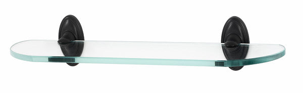 Alno A8050-24-BRZ: 24" Classic Traditional Glass Shelf w/Brackets - Bronze