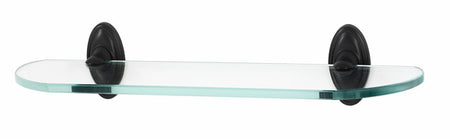 Alno A8050-24-BRZ: 24" Classic Traditional Glass Shelf w/Brackets - Bronze