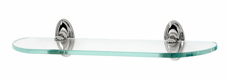 Alno A8050-24-PC: 24" Classic Traditional Glass Shelf w/Brackets - Polished Chrome